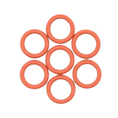 Rød silikone o ring